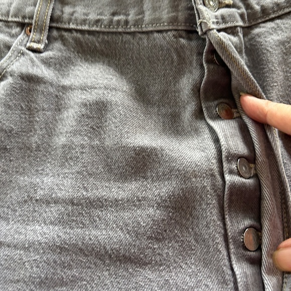 Levi 501's Button fly Gray W44 x L32 - Picture 13 of 13